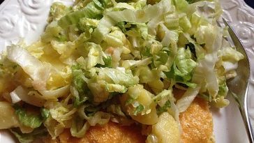 Endive – Potato – Salad with Herring Fillets