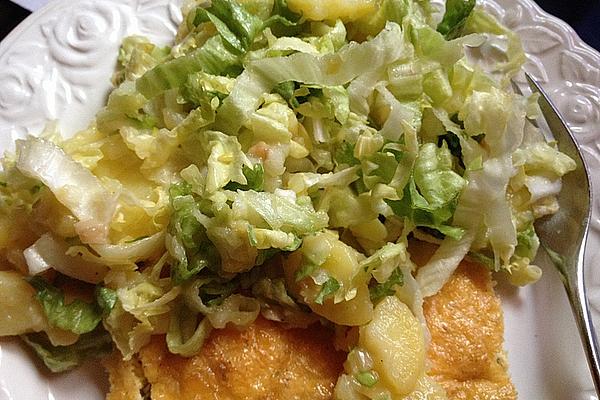 Potato Salad with Bacon and Endive Salad