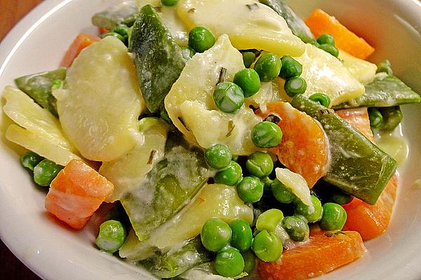 Potato Salad with Peas and Beans