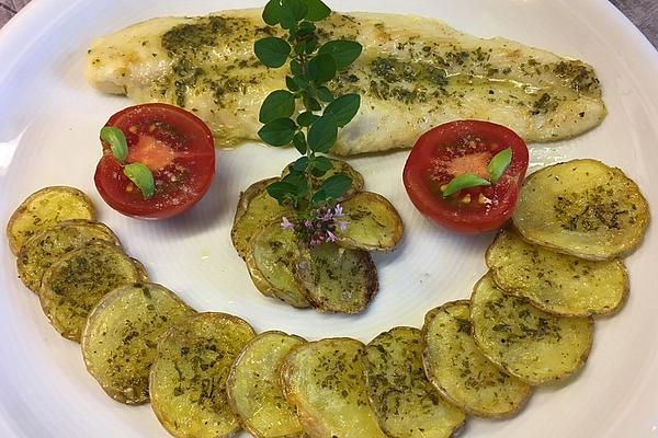 Potato Slices with Herb Butter