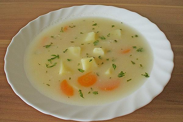 Potato Soup Made from Grandma`s Recipe