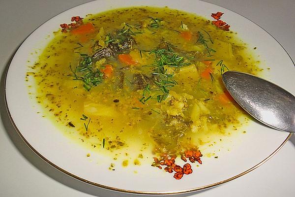 Potato Soup Not Floury and Creamy and Without Sausage and Meat