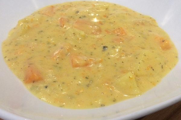 Potato Soup with Carrots and Sweet Potatoes