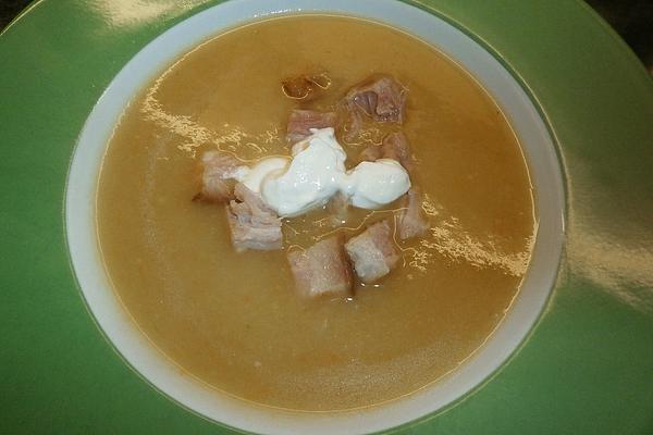 Potato Soup with Leek and Wammerl (bacon)