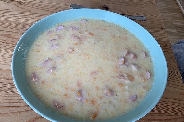 Potato Soup with Processed Cheese