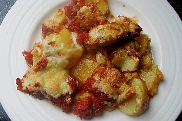 Potato – Tomato – Casserole with Chicken Breast