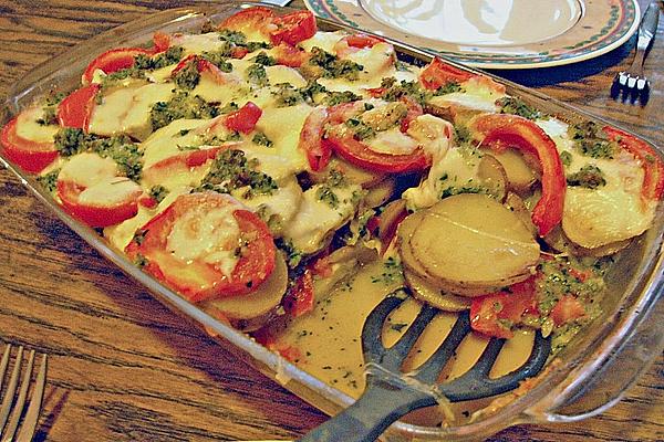 Potato – Tomato – Mozzarella – Casserole