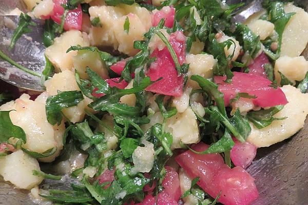 Potato-tomato-rocket Salad with Lemon Dressing