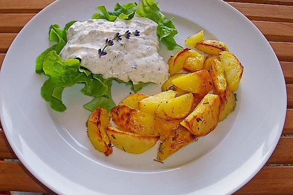 Potato Wedges with Herb Dip