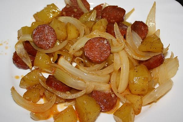 Potato Wedges with Paprika and Chorizo