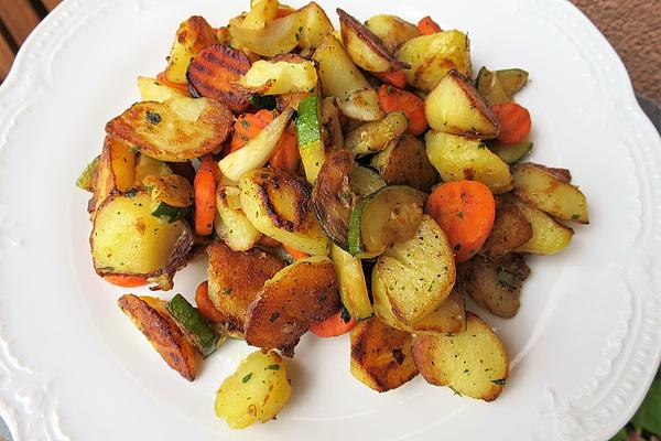 Potato, Zucchini and Carrot Pan