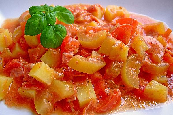 Potato, Zucchini and Tomato Casserole
