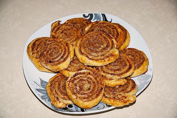 Puff Pastry Nut Snails