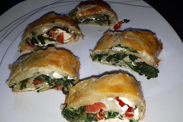 Puff Pastry Roll with Spinach and Feta