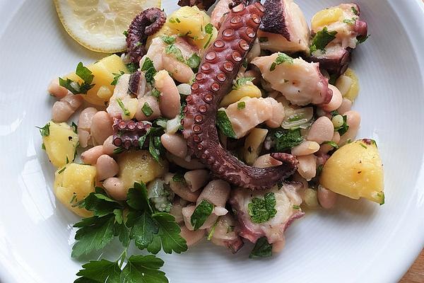 Pulp Salad with White Beans