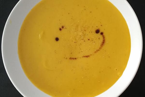 Pumpkin and Potato Soup with Asian Touch