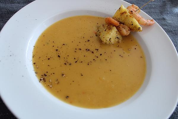 Pumpkin and Potato Soup with Coconut Milk