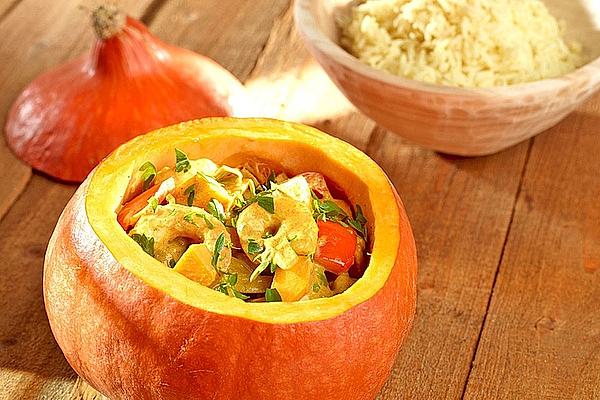 Pumpkin and Prawn Curry