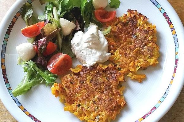 Pumpkin Hash Browns with Chives Curd