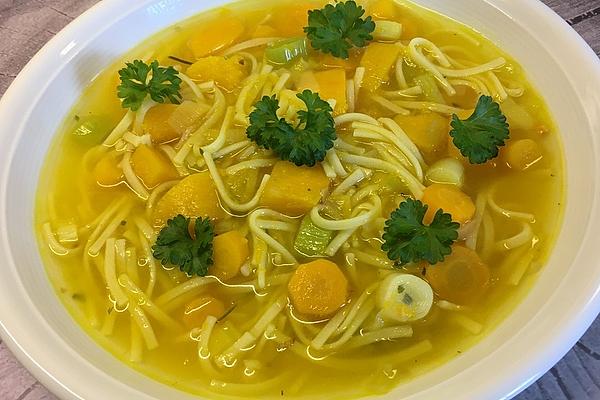Pumpkin Noodle Soup