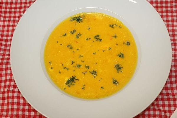 Pumpkin Soup with Cream Cheese