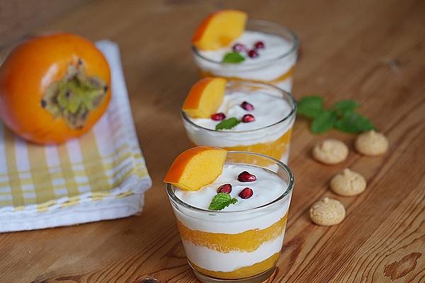 Pureed Persimmons with Greek Yogurt