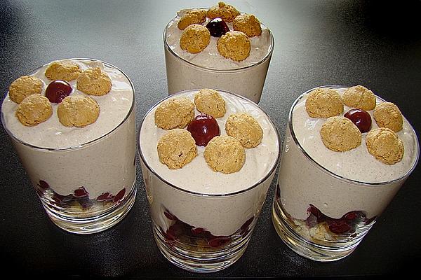 Quark Cream with Sour Cherries