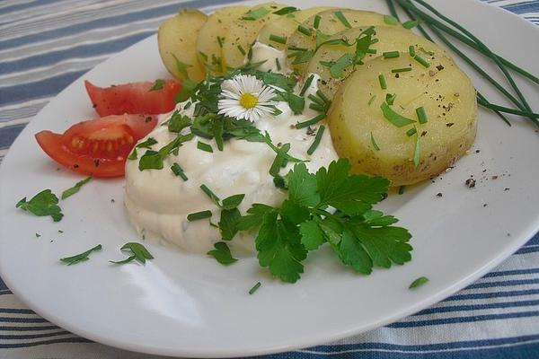 Quark Dip with Dill, Parsley and Chives