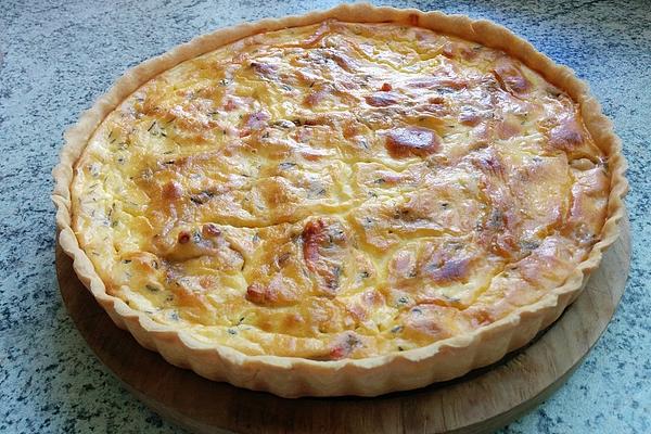 Quiche with Seafood and Salmon