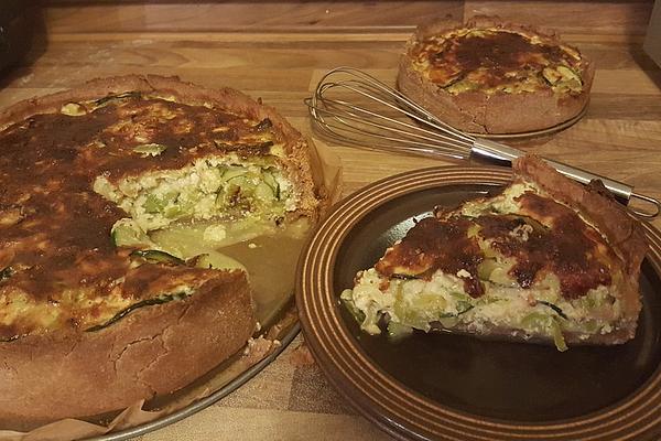 Quiche with Zucchini and Parmesan