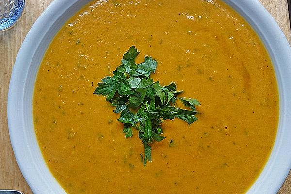 Quick Carrot Soup with Cream Cheese