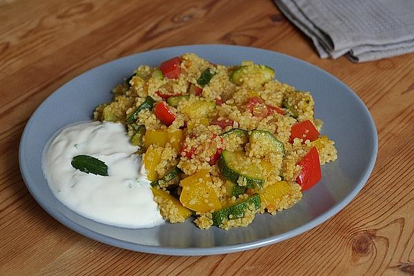 Quick Curry Couscous Vegetables from Wok