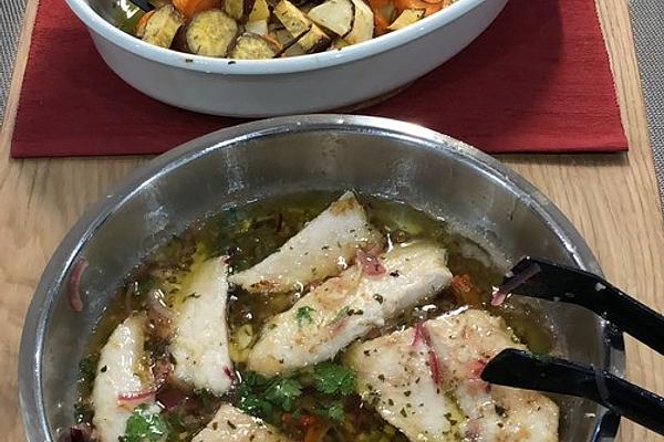 Quick Fish Dish with Mediterranean Vegetables
