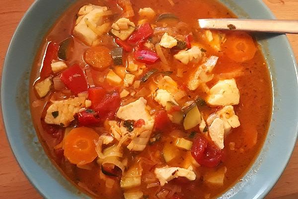 Quick Fish Soup with Saffron and Chilli