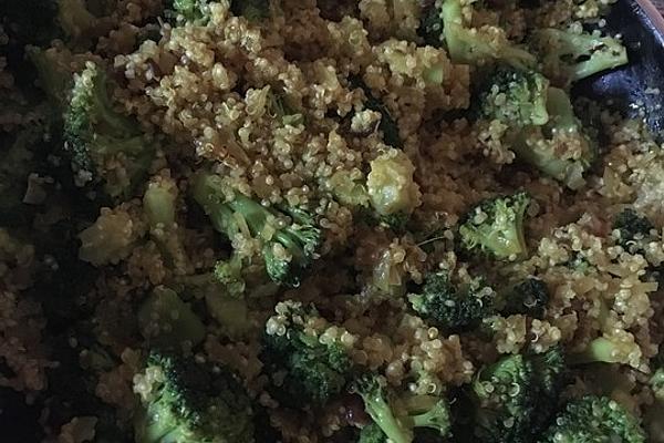 Quinoa Broccoli Pan with Dates