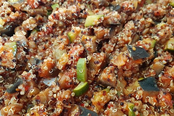 Quinoa Pan with Eggplant and Zucchini