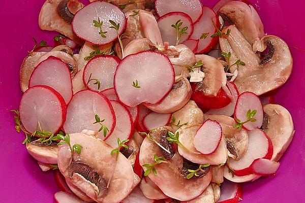 Radish and Mushroom Salad