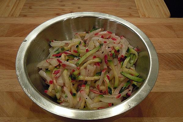 Radish and Zucchini Salad