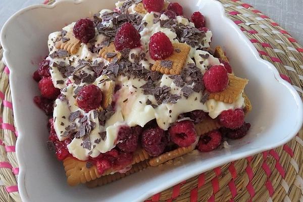 Raspberry Biscuit Dessert