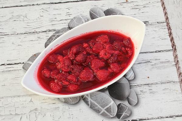 Raspberry Compote Great-grandmother`s Style