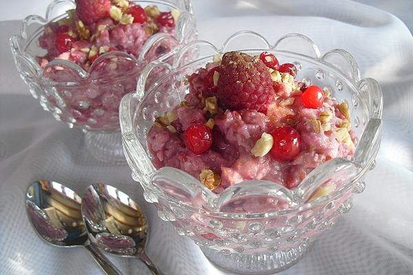 Raspberry, Currant and Coconut Porridge