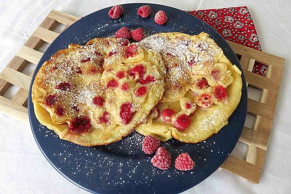 Raspberry Vanilla Pancakes