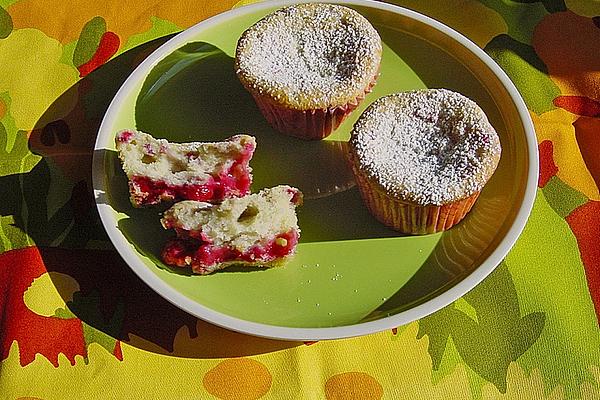 Raspberry – White Chocolate Muffins