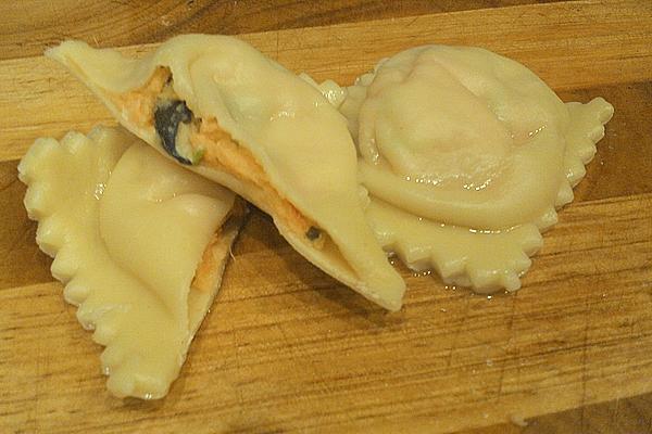 Ravioli Filled with Sweet Potatoes and Ricotta