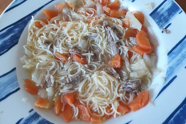Real Viennese Style Beef Soup from Crock Pot