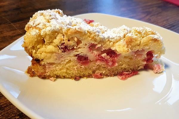 Red Currant Curd Cake with Sprinkles