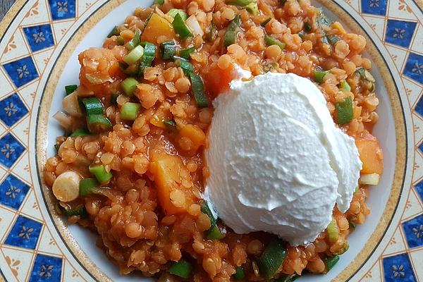 Red Lentil Curry with Pumpkin