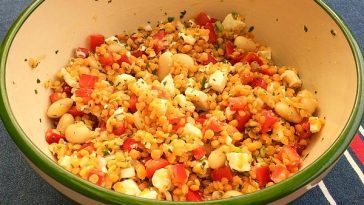 Lentil Salad with Feta and Apples