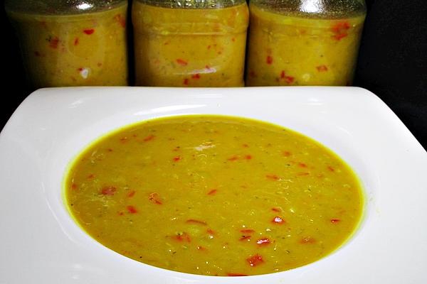 Red Lentil Soup with Coconut Milk To Boil Down