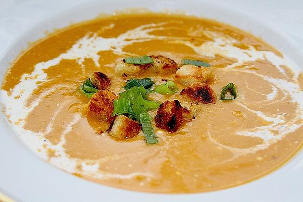 Red Lentil Soup with Croutons